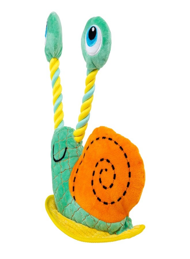 KONG Bendeez Dog Toy – Durable Plush with Rope, Flexible Twistable Design, Squeaker for Interactive Play, Large Size for All Dogs (Snail) - Image 4